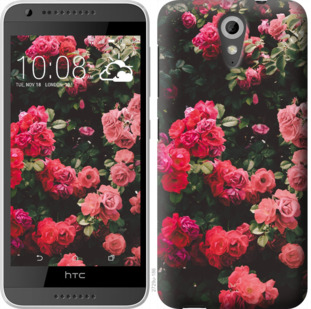 

Чехол Куст с розами для HTC Desire 620G 924008