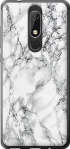 Чохол Мармур білий на Nokia 5.1