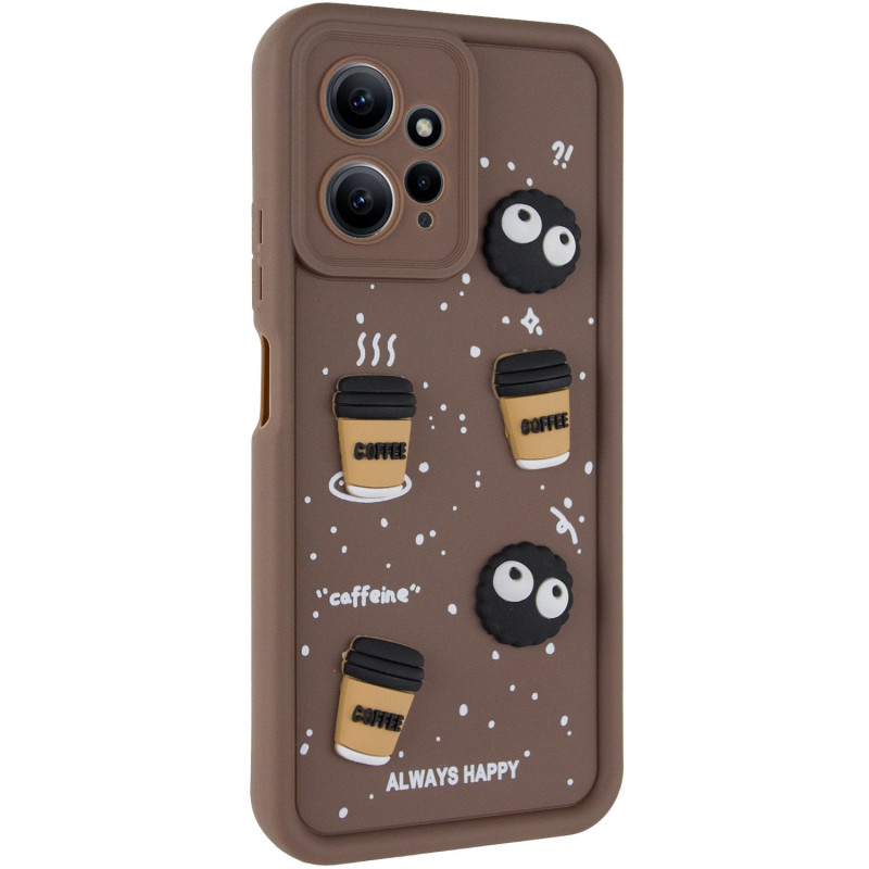 Чохол TPU Toys Case на Xiaomi Redmi Note 12 4G (Brown / Always Happy)