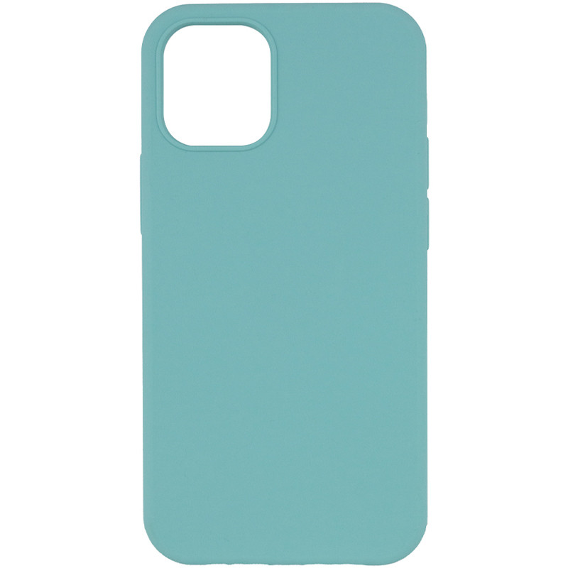 Чехол Silicone Case Full Protective (AA) NO LOGO для Apple iPhone 13 (6.1") (Бирюзовый / Marine Green)