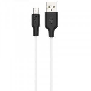 Дата кабель Hoco X21 Plus Silicone MicroUSB Cable (1m)