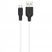 Дата кабель Hoco X21 Plus Silicone MicroUSB Cable (1m) (Черный / Белый)