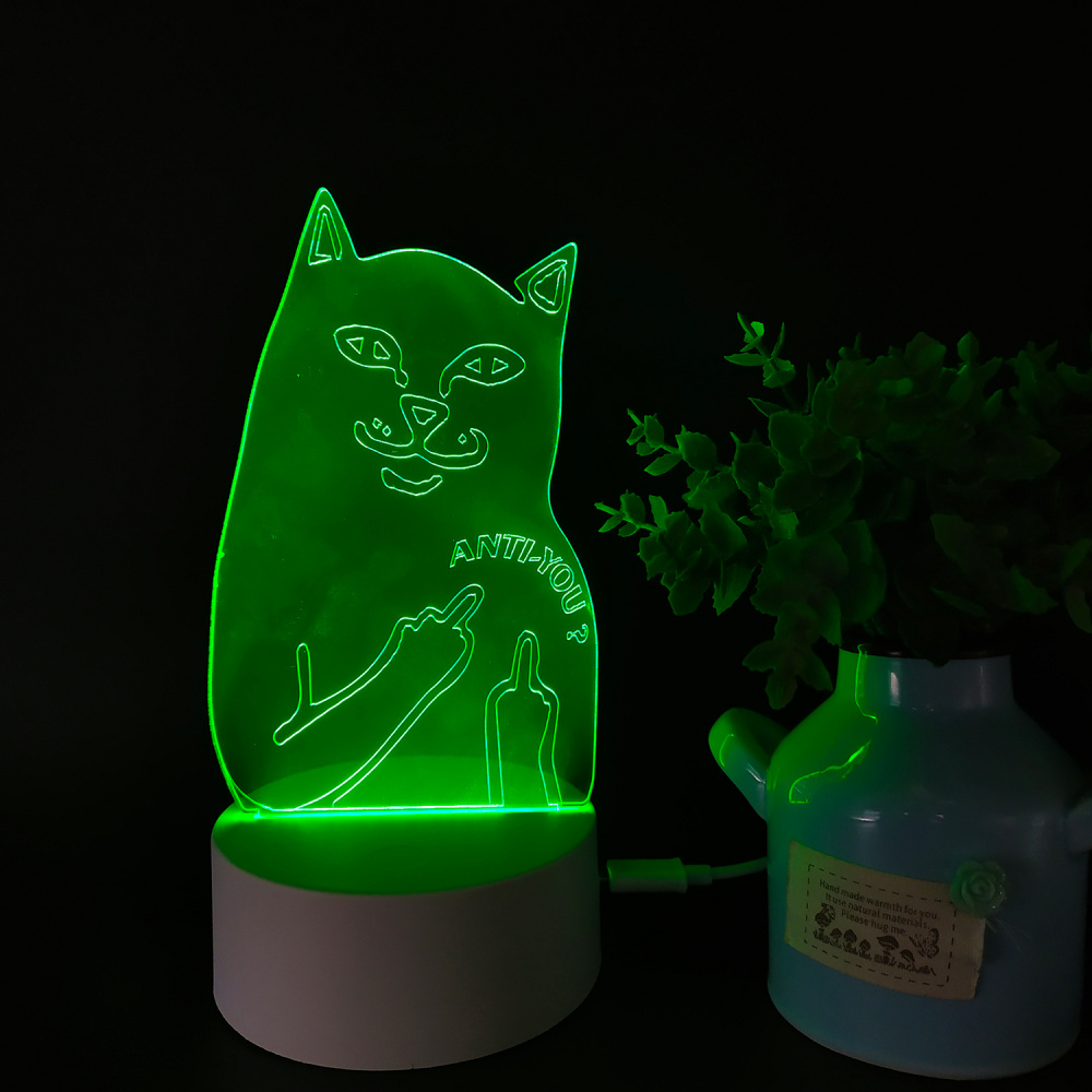 Ночник Robovan 3D (cat_fuck)