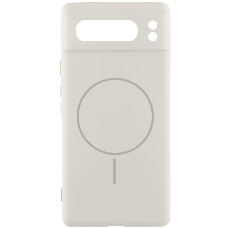 Чохол Silicone Cover Lakshmi Full Camera (AA) with MagFit на Google Pixel 8 Pro (Білий / White)
