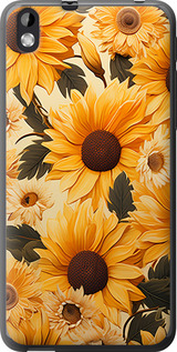 Чехол Подсолнухи 2 для HTC Desire 816 1647406