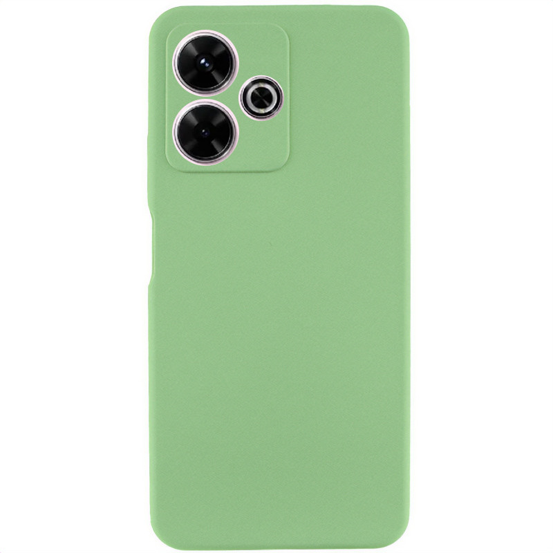 Чохол Silicone Cover Lakshmi Full Camera (AAA) на Xiaomi Redmi 13 4G / Poco M6 4G (М'ятний / Mint)