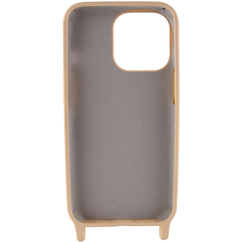 Фото Чохол TPU two straps California на Apple iPhone 12 Pro / 12 (6.1") (Бежевий / Beige) в маназині vchehle.ua