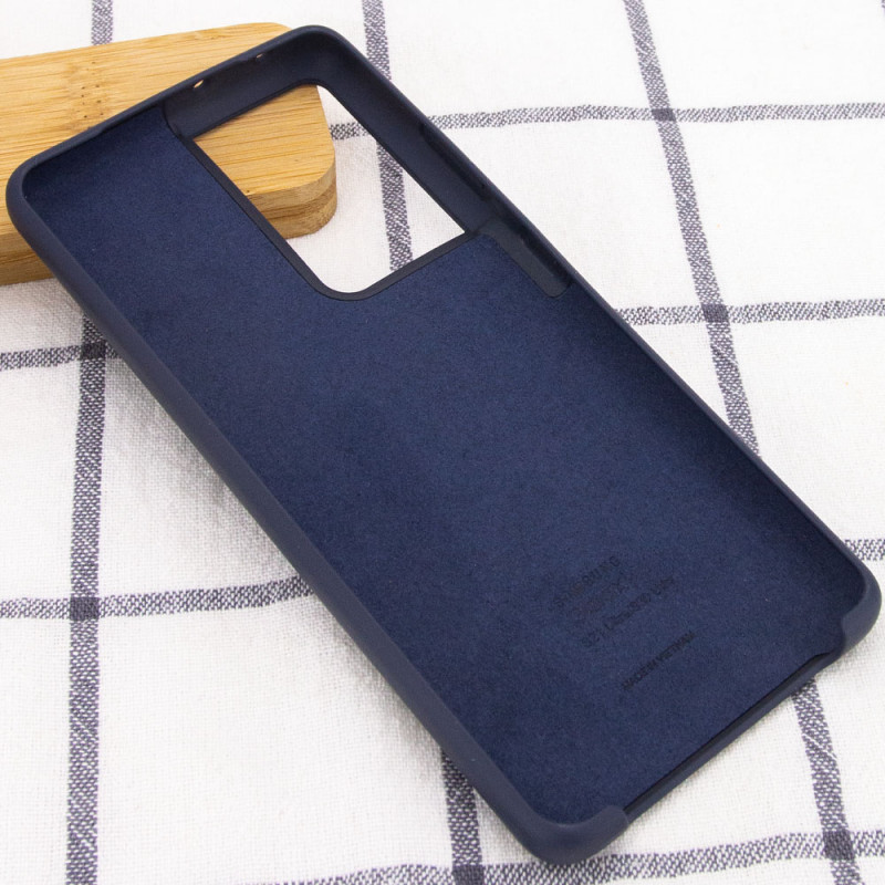 Фото Чохол Silicone Cover (AA) на Samsung Galaxy S21 Ultra (Темно синій / Midnight blue) в маназині vchehle.ua