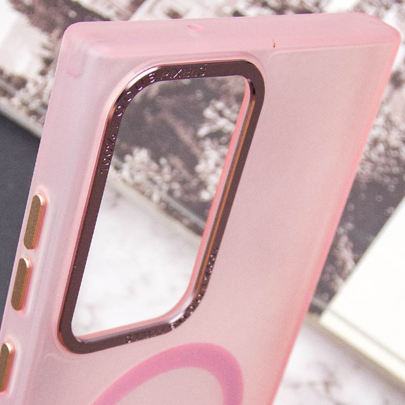 Замовити Чохол TPU Lyon frosted with Magnetic Safe на Samsung Galaxy S22 Ultra (Pink) на vchehle.ua