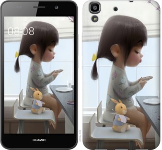 

Чехол Милая девочка с зайчиком для Huawei Honor 7i 701887