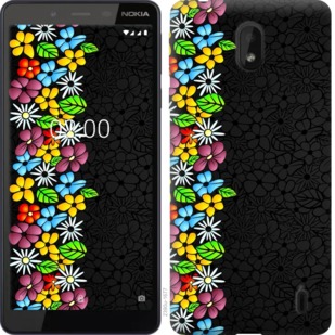 

Чохол квітковий орнамент на Nokia 1 Plus 764387
