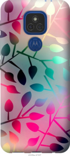 Чехол Листья для Motorola E7 Plus