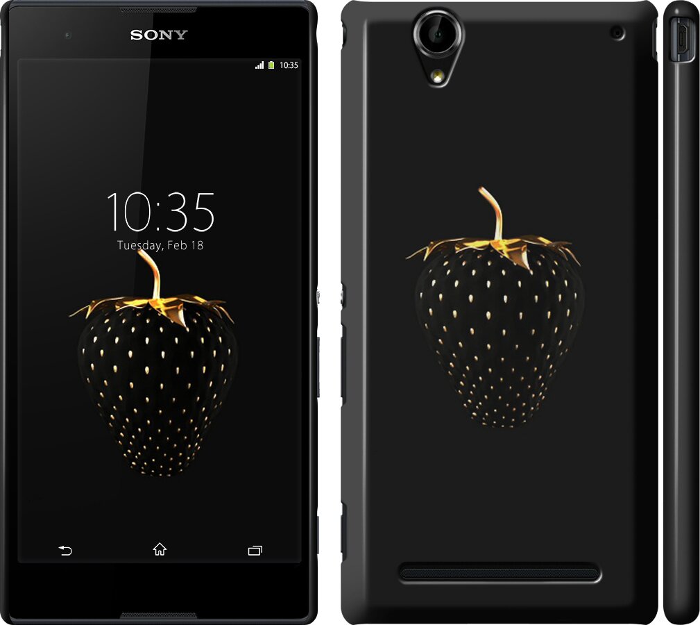 

Чехол Черная клубника для Sony Xperia T2 Ultra Dual D5322 97912