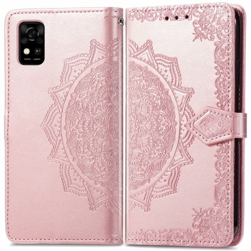 Фото Кожаный чехол (книжка) Art Case с визитницей для ZTE Blade A31 (Розовый) на vchehle.ua