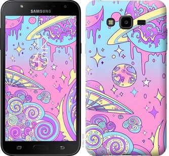 Чехол Розовая галактика для Samsung Galaxy J7 Neo J701F