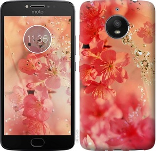 

Чехол Розовые цветы для Motorola Moto G7 Power 704249
