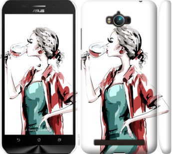 

Чохол Дівчина з келихом на Asus ZenFone Max ZC550KL 841864