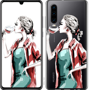 

Чохол Дівчина з келихом на Oppo Find X2 933638