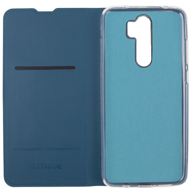 Заказать Кожаный чехол книжка GETMAN Elegant (PU) для Xiaomi Redmi Note 8 Pro (Синий) на vchehle.ua