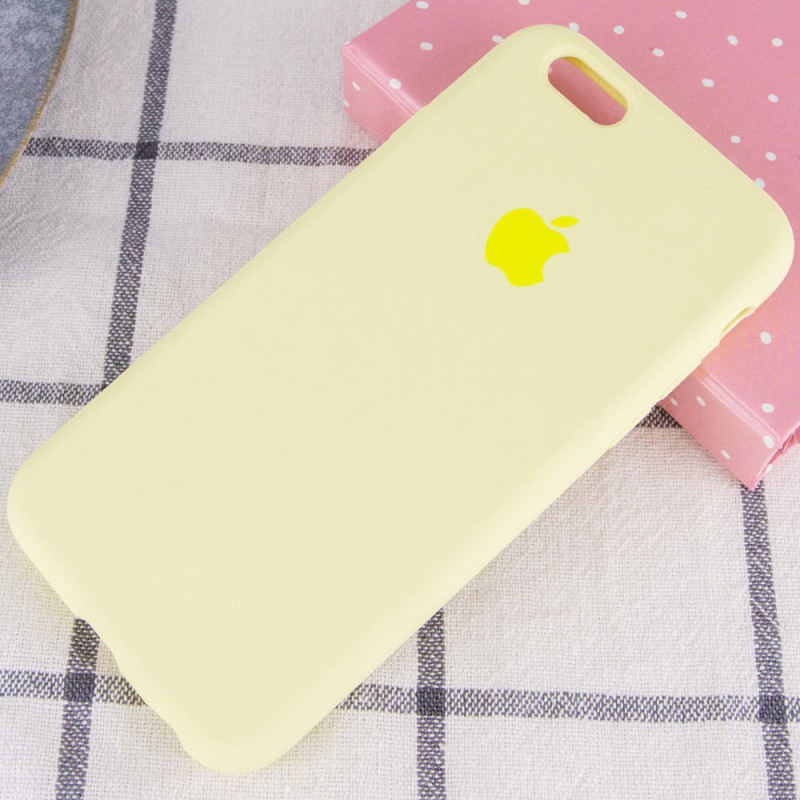 Фото Чехол Silicone Case Full Protective (AA) для Apple iPhone 6/6s (4.7") (Желтый / Mellow Yellow) на vchehle.ua