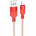 Дата кабель Hoco X99 Crystal Junction USB to Lightning (1m) (Red)