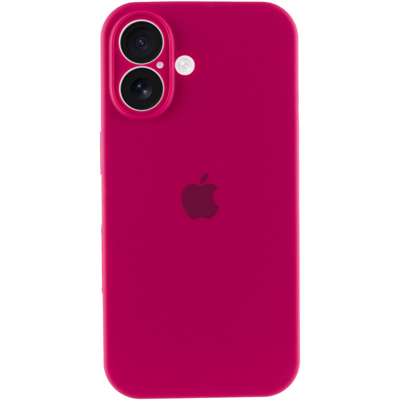 Купити Чохол Silicone Case Full Camera Protective (AA) на Apple iPhone 16 Plus (6.7") (Червоний / Rose Red) на vchehle.ua