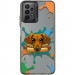 TPU+PC чохол TakiTaki Graffiti magic glow на Samsung Galaxy A13 4G (Sausage dog / Black)