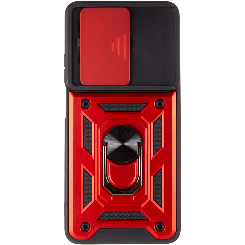 Фото Ударостійкий чохол Camshield Serge Ring на Oppo A3 4G / A3x 4G/ A40m (Червоний) в маназині vchehle.ua
