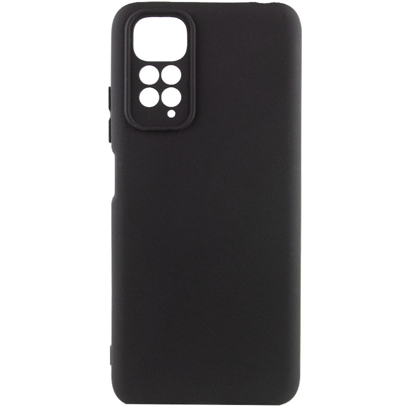 Чохол Silicone Cover Lakshmi Full Camera (A) на Xiaomi Redmi 10 (Чорний / Black)