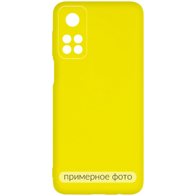 Чохол Silicone Cover Lakshmi Full Camera (A) на Xiaomi Redmi 10C (Жовтий / Flash)