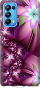 Чехол Цветочная мозаика для Oppo Reno5 Pro