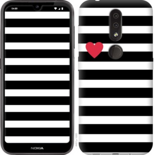 

Чохол Чорно-білі смуги на Nokia 4.2 765127