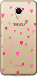 Чехол Сердечки 2 для Meizu M5
