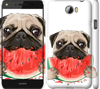 

Чехол Мопс и арбуз для Huawei Honor Play 5 843893