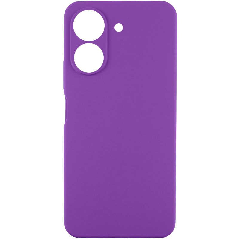 Чехол TPU GETMAN Liquid Silk Full Camera для Xiaomi Redmi 13C / Poco C65 (Фиолетовый / Purple)