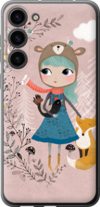 Чехол Синеволосая девочка для Samsung Galaxy S23 Plus