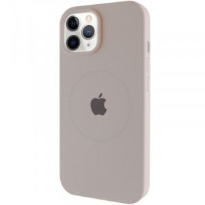 Чехол Silicone Case Full Protective (AA) with Magnetic Safe для iPhone 12