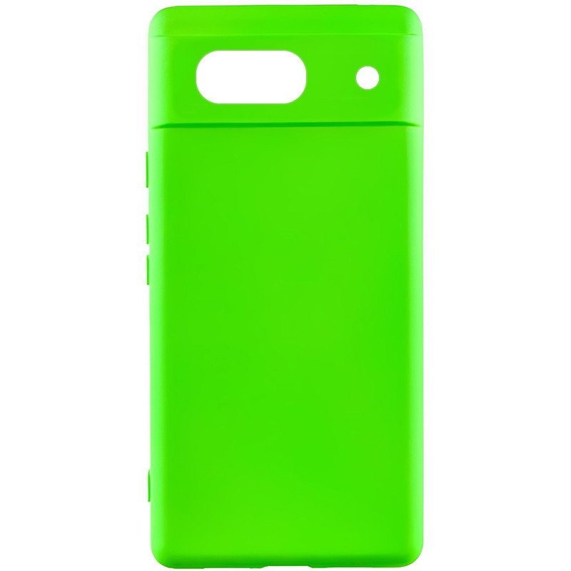 Чохол Silicone Cover Lakshmi (A) на Google Pixel 7a (Салатовий / Neon Green)