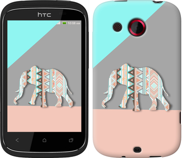 

Чохол Візерунчастий слон на HTC Desire C A320e 224608