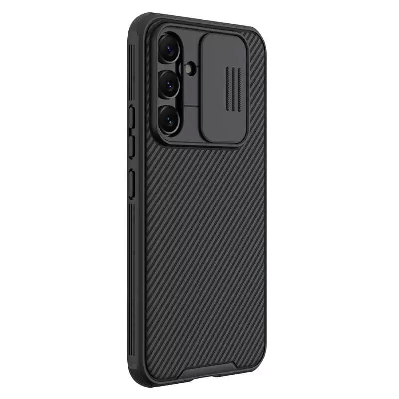 Купить Карбоновая накладка Nillkin Camshield (шторка на камеру) для Samsung Galaxy A54 5G (Черный / Black) на vchehle.ua