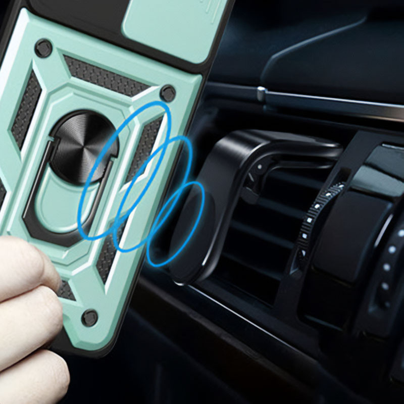 Заказать Ударопрочный чехол Camshield Serge Ring для Xiaomi Poco X4 GT (Зеленый) на vchehle.ua