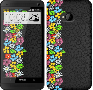 

Чехол цветочный орнамент для HTC 10 102183