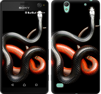 

Чохол Червоно-чорна змія на чорному тлі на Sony Xperia C4 E5333 482157