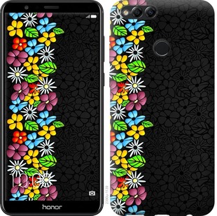 

Чехол цветочный орнамент для Huawei Honor 7X 659083