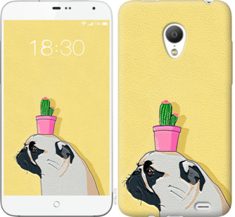 

Чохол Мопс з кактусом на Meizu MX3 795651