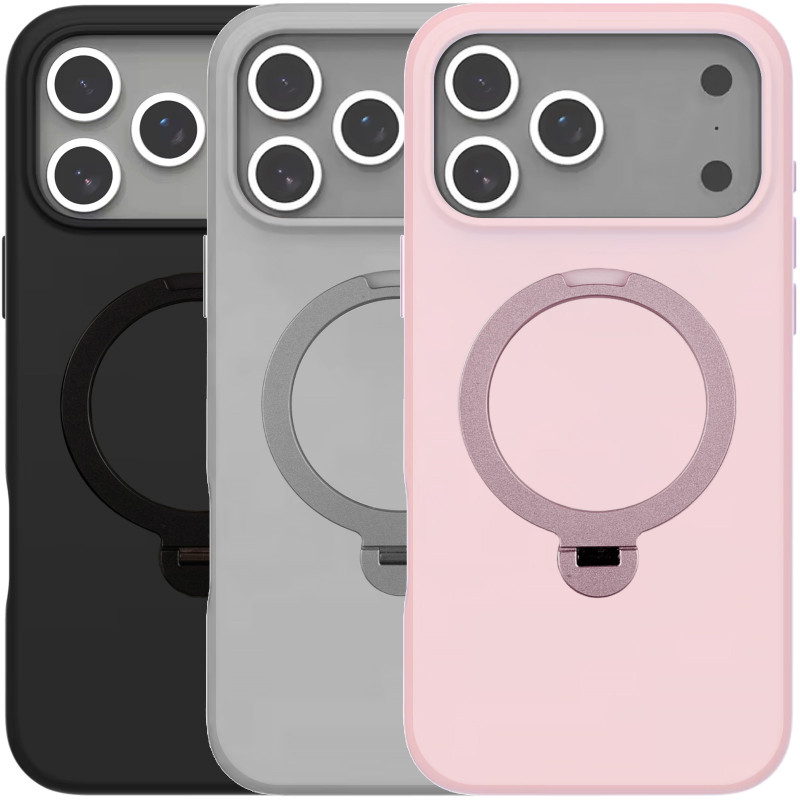 TPU+PC чехол Metal Buttons with Magnetic Safe Colorful HQ Ring для Apple iPhone 17 Pro Max (6.9")