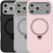 TPU+PC чехол Metal Buttons with Magnetic Safe Colorful HQ Ring для Apple iPhone 17 Pro Max (6.9")