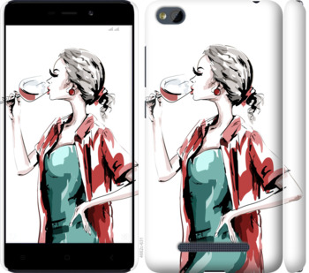 

Чехол Девушка с бокалом для Xiaomi RedMi 4A 841659