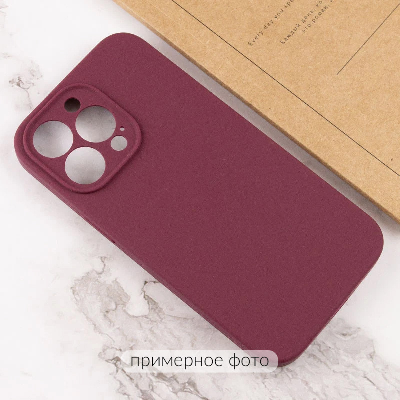 Фото Чехол Silicone Case Full Camera Protective (AA) NO LOGO для Apple iPhone 16 (6.1") (Бордовый / Plum) в магазине vchehle.ua