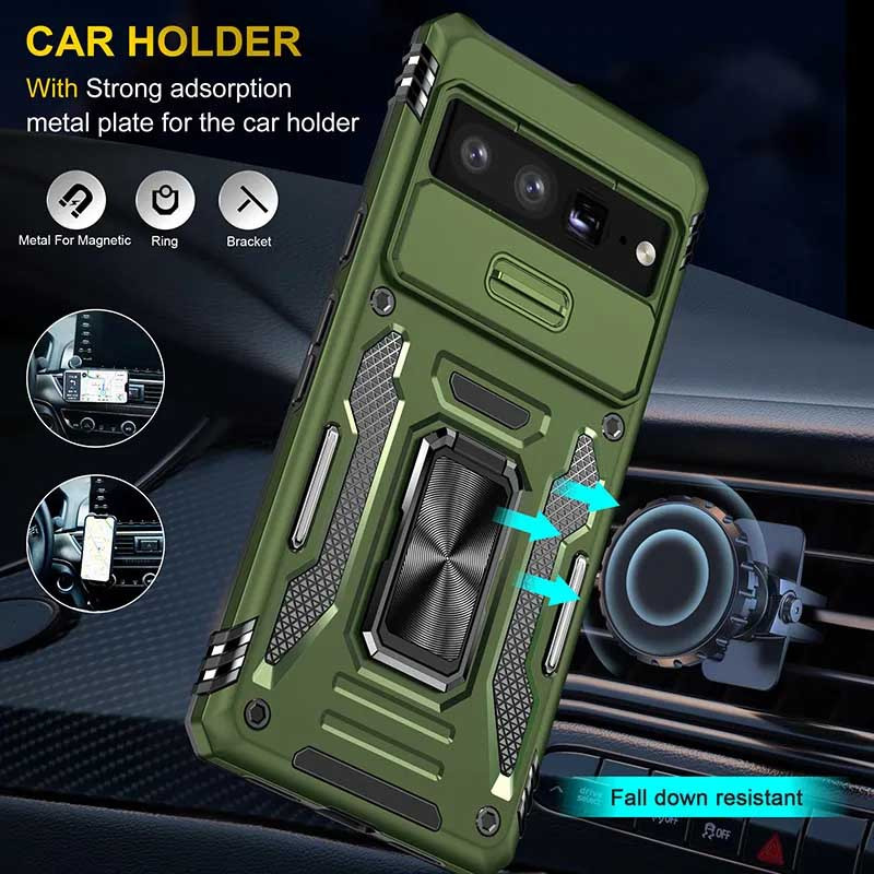Фото Ударопрочный чехол Camshield Army Ring для Google Pixel 7 Pro на vchehle.ua